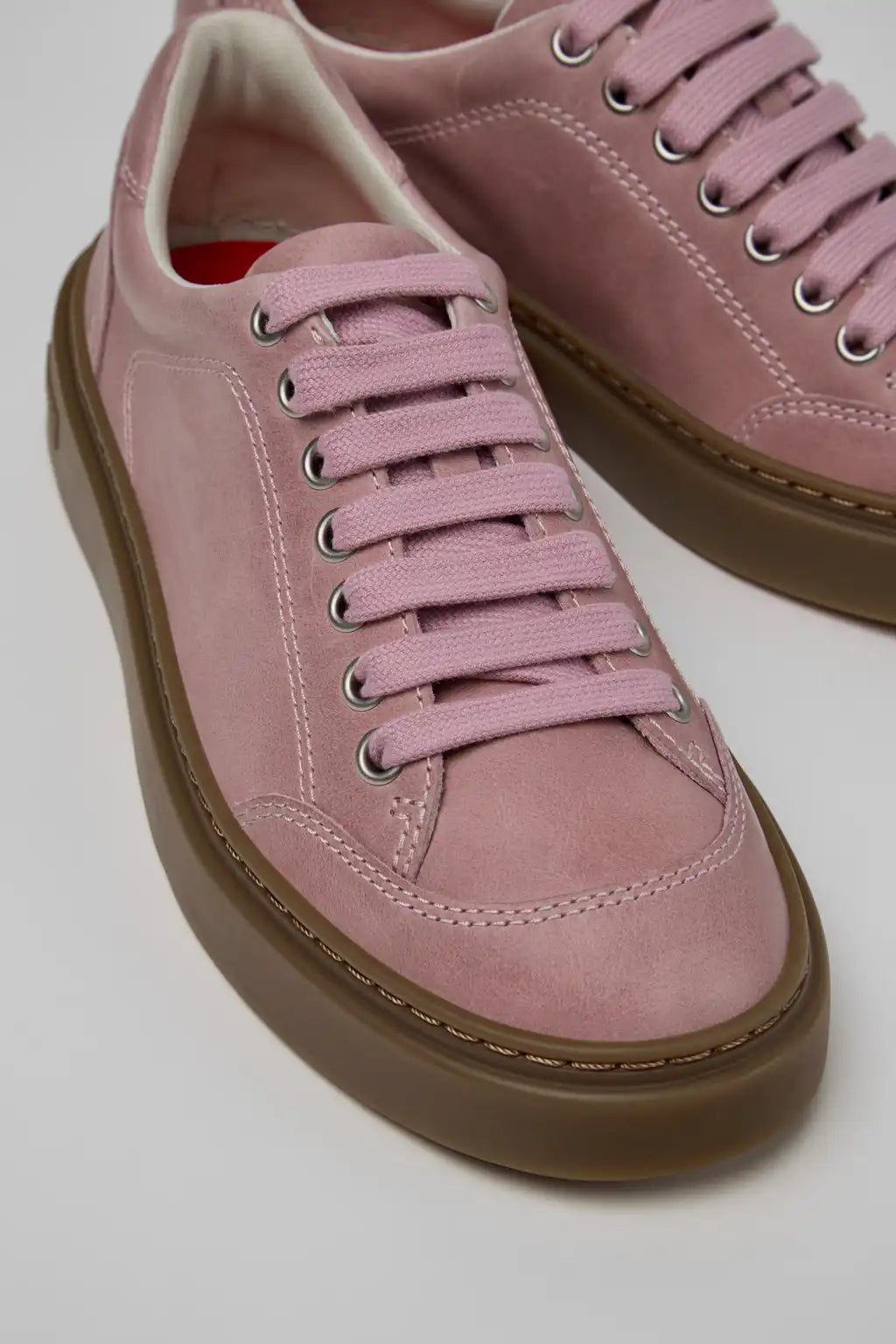 Runner Twentyfive Brown Suede Sneakers for Women.
