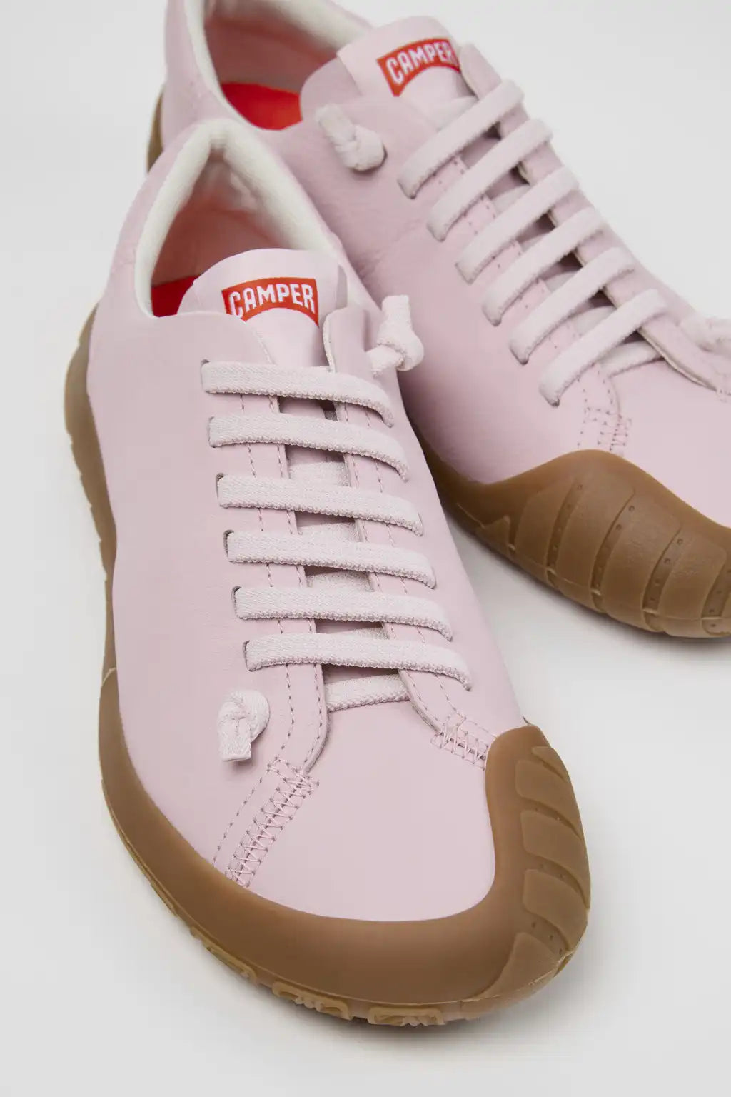 Peu Path+ Brown Leather Sneakers for Women.