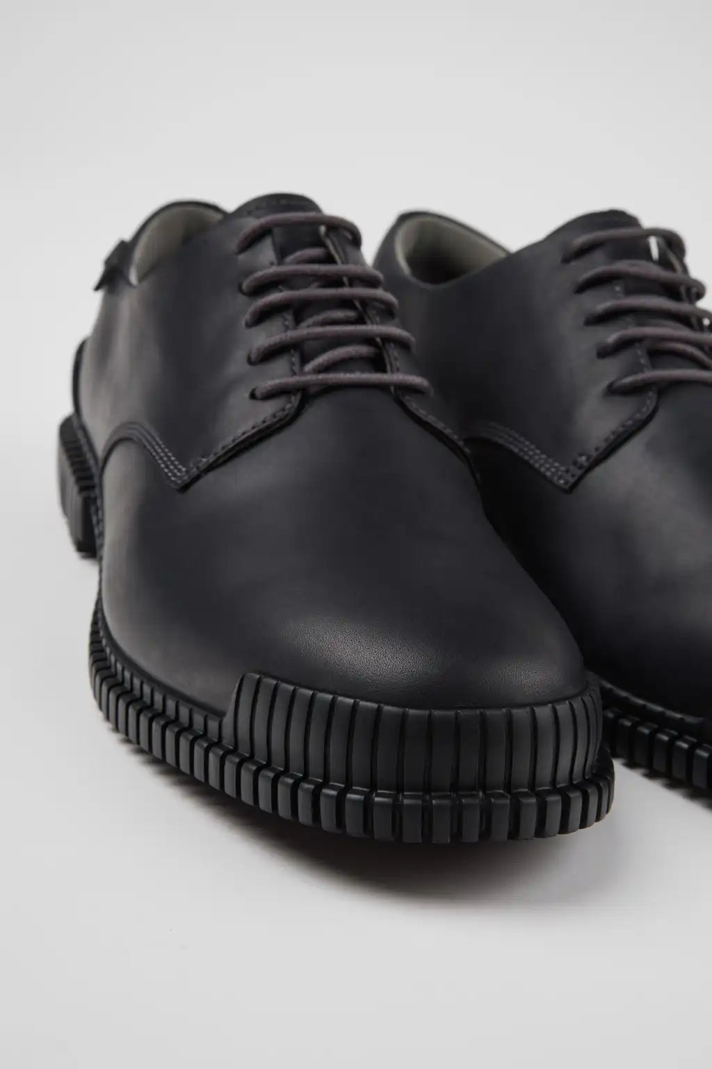 Pix Black Leather Shoes for Men.