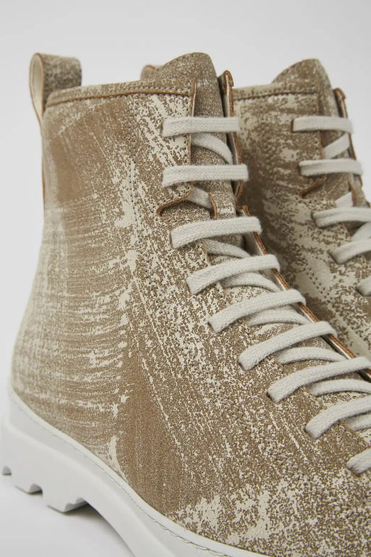 Brutus White-beige brushed nubuck boot for men