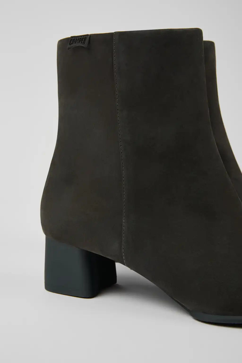 Katie Black Leather Ankle Boots for Women.