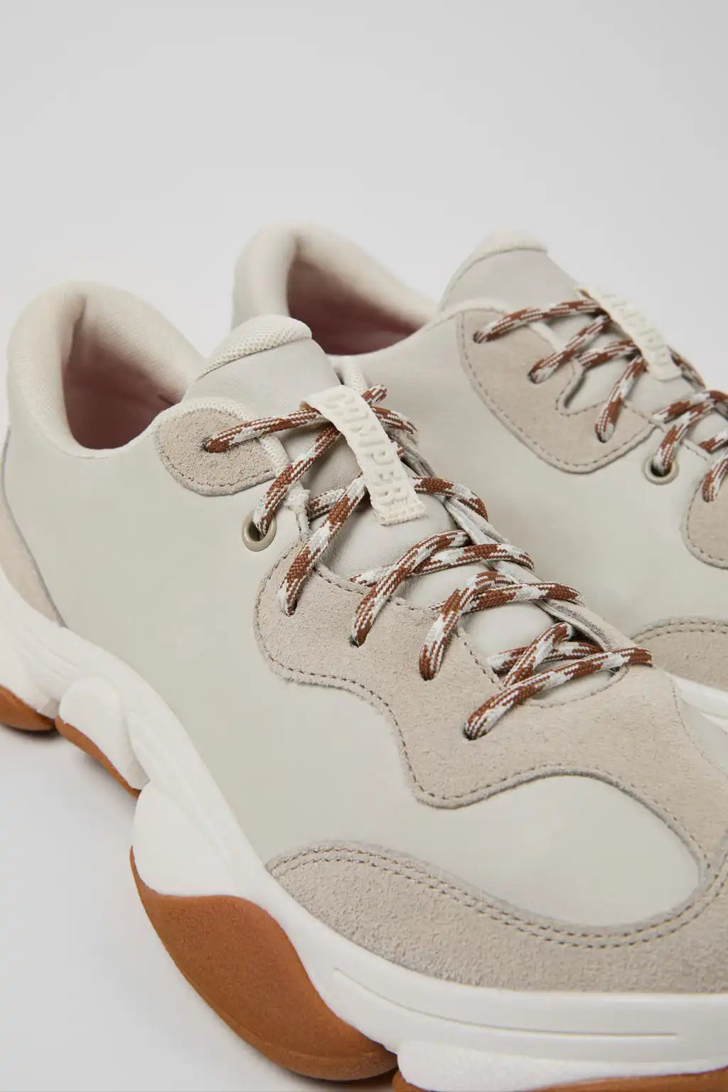 Twins Multicolor Leather and Nubuck Sneakers for Men.