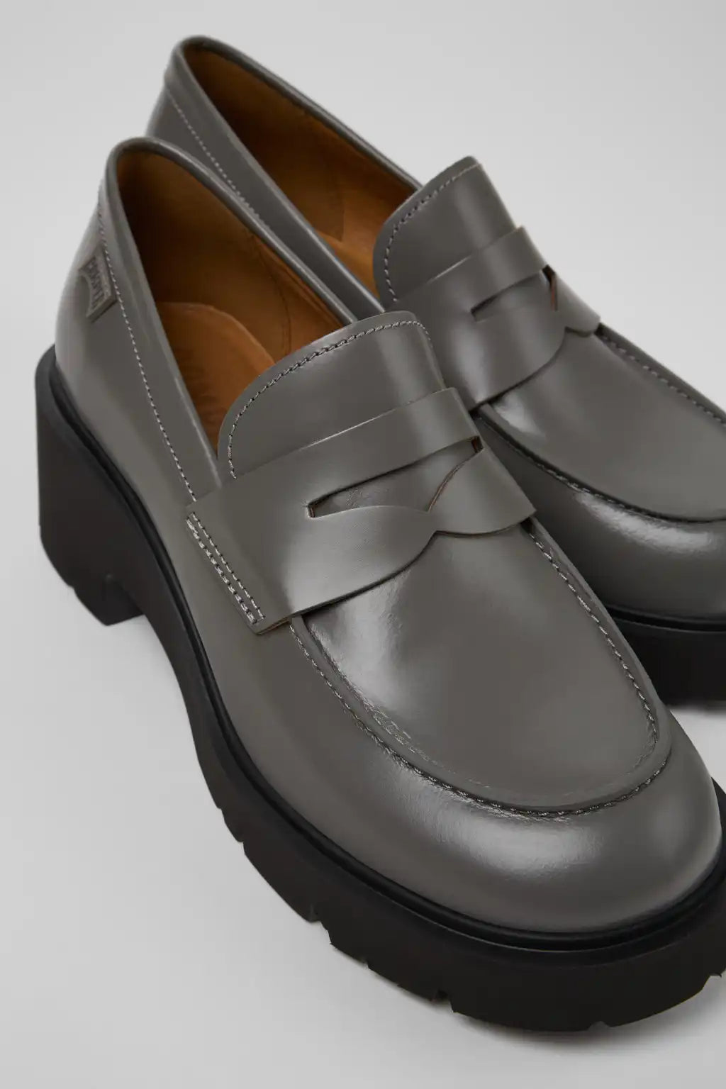 Milah Green Nubuck Leather Moccasins for Women.