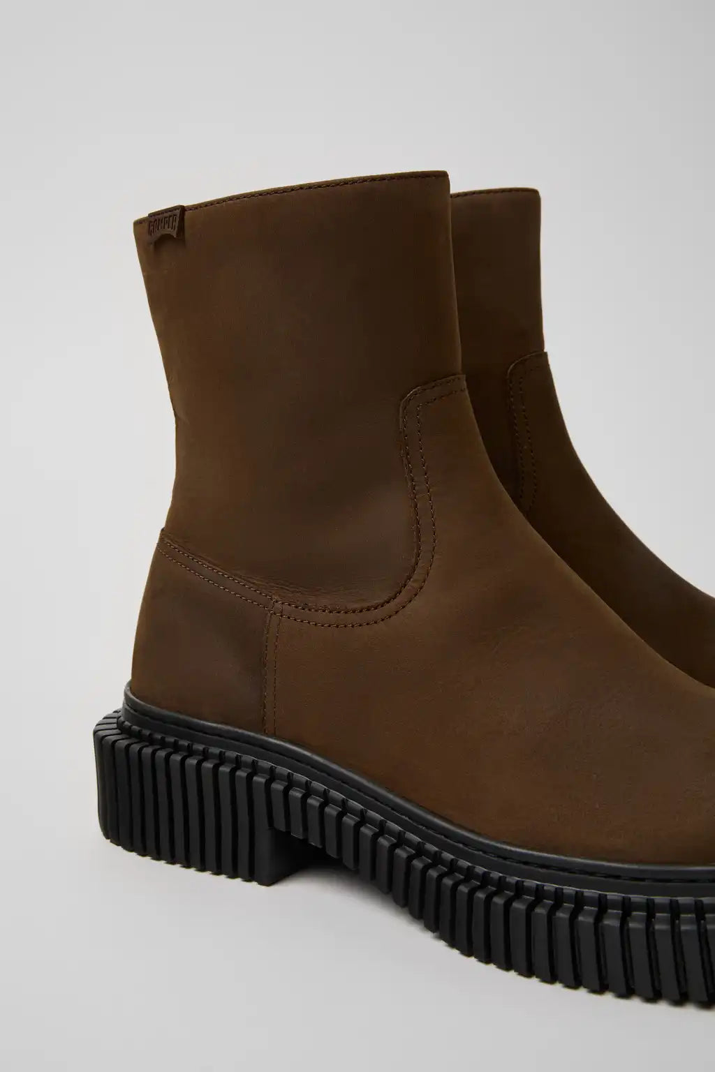 Pix Berlin Black Nubuck Ankle Boots for Men.