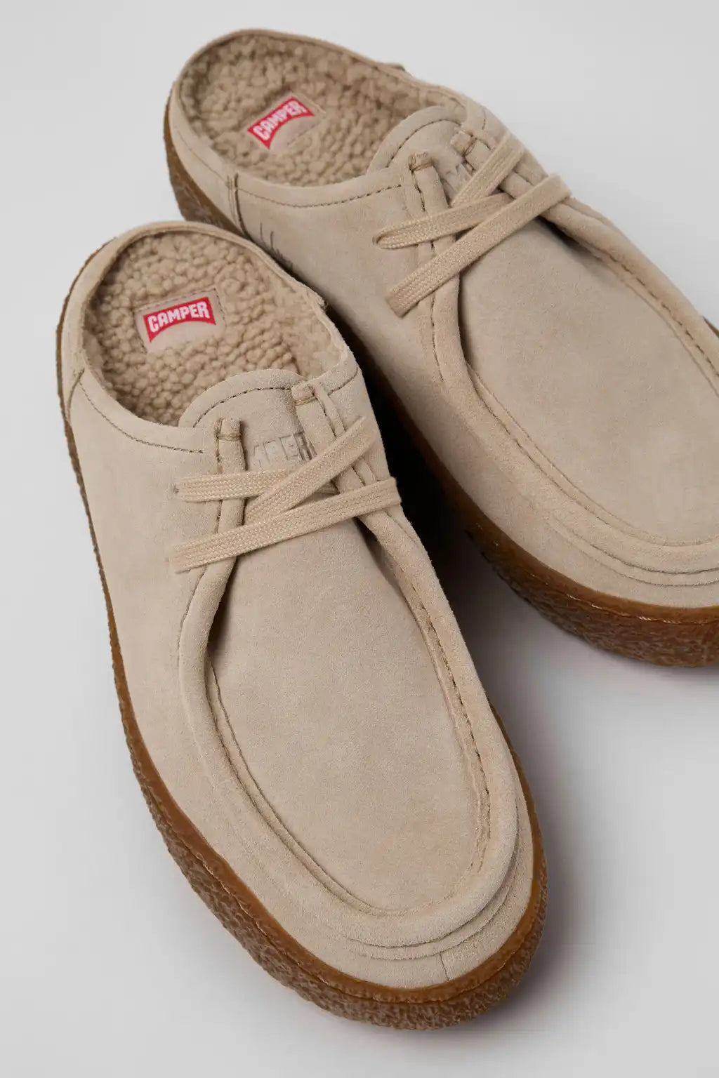 Peu Terreno Brown Suede Shoes for Women.