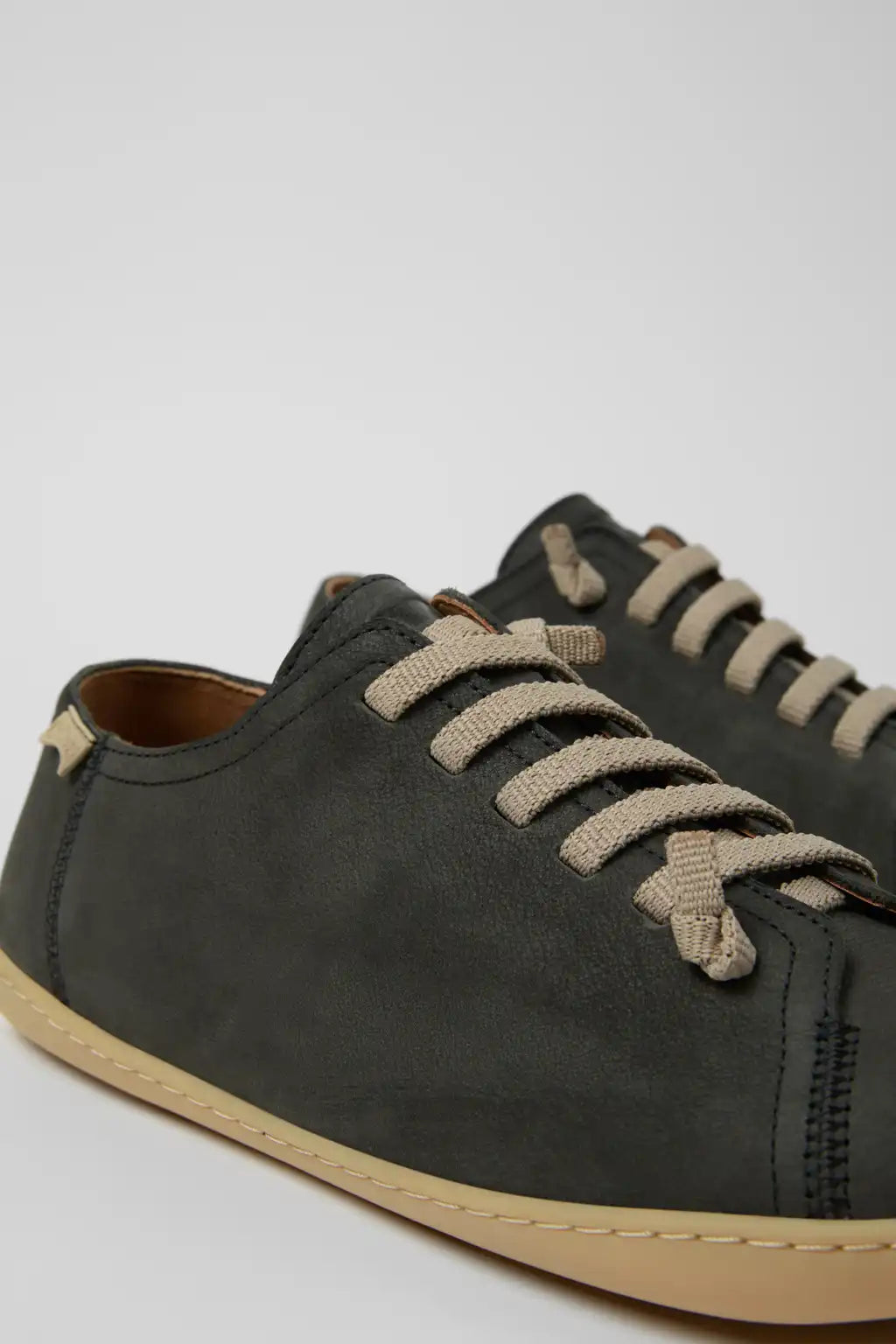 Peu Green Nubuck Shoes for Men.
