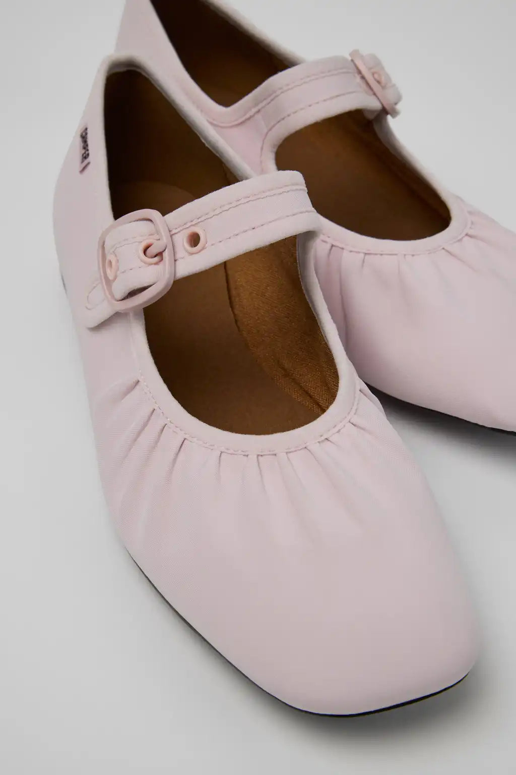 Casi Myra Black Textile Ballerinas for Women.