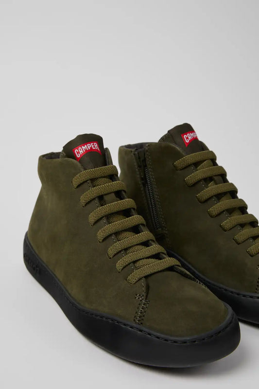 Peu Touring Green Nubuck Sneakers for Women.