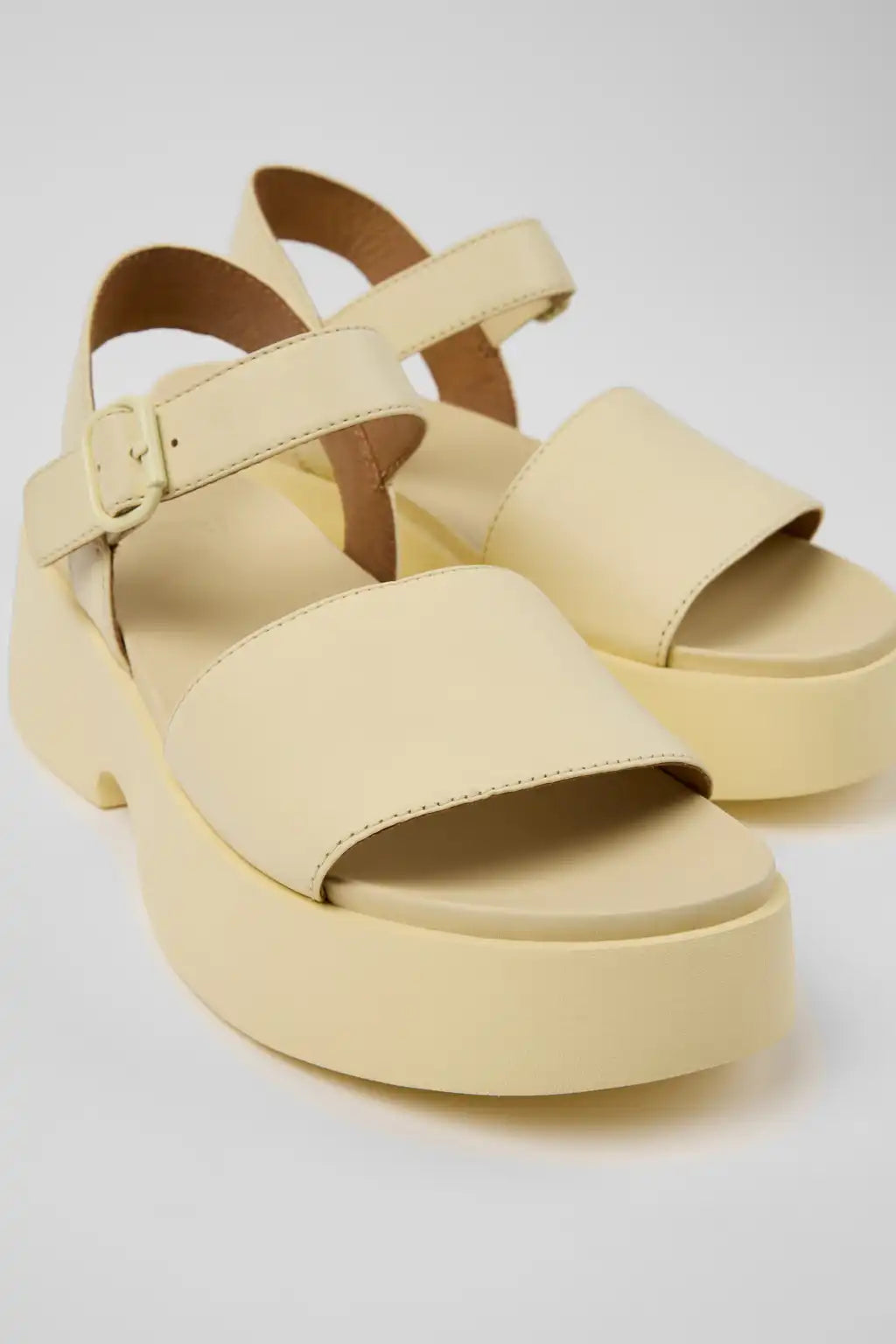 Tasha Black Leather Sandals for Women
