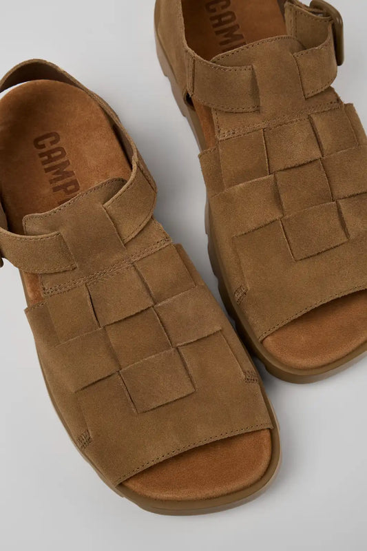 Brutus Sandal Brown Nubuck Sandal for Men