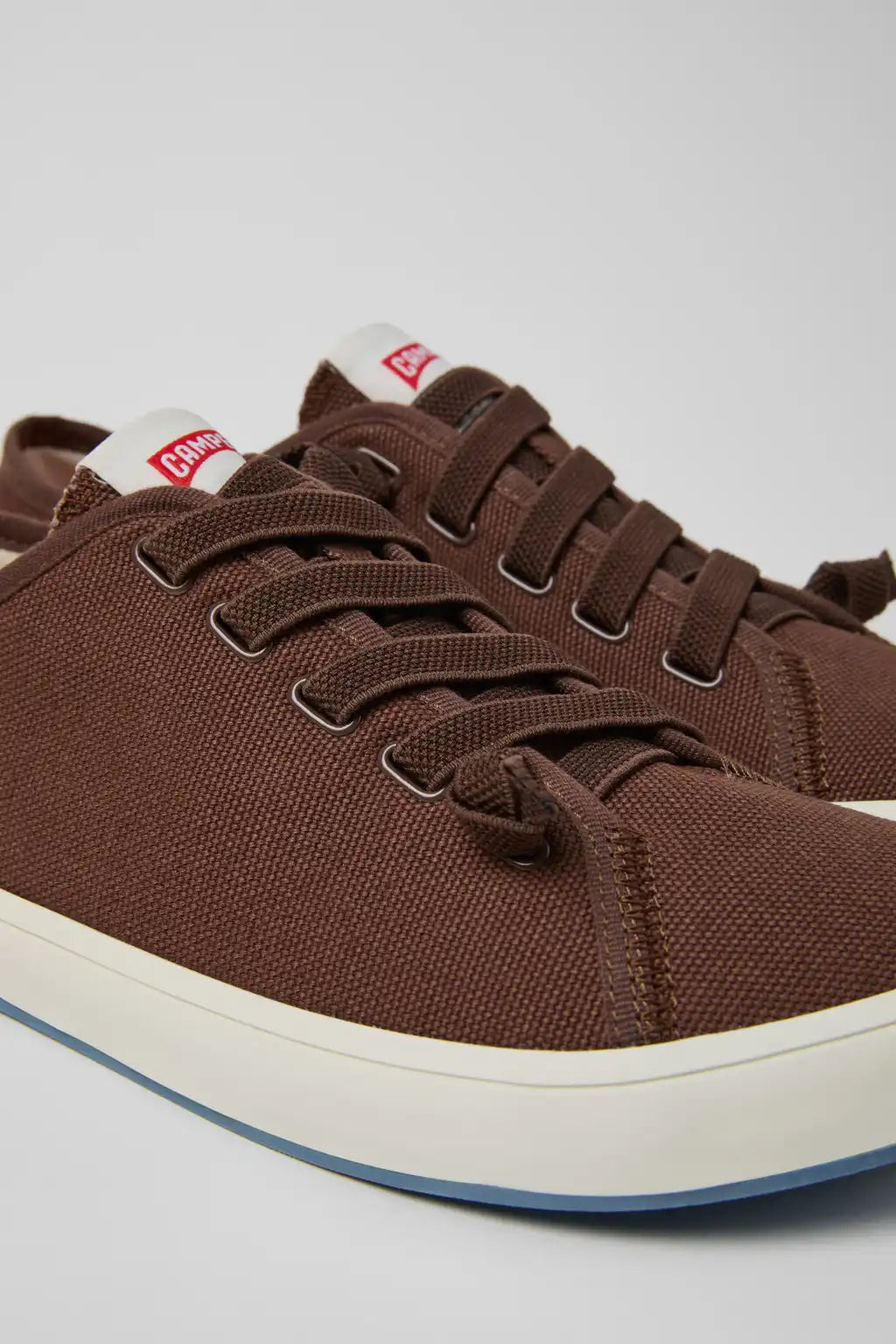 Peu Rambla II Gray Textile Sneakers for Men.