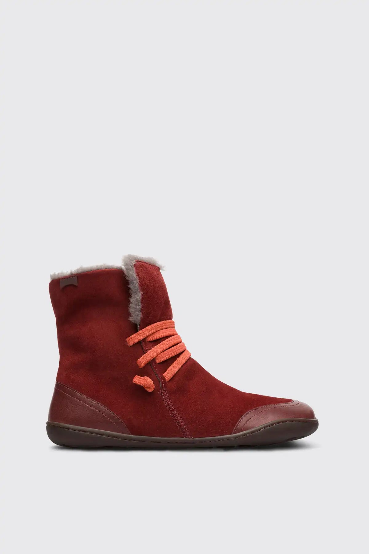 Peu Black Leather Ankle Boots for Women.