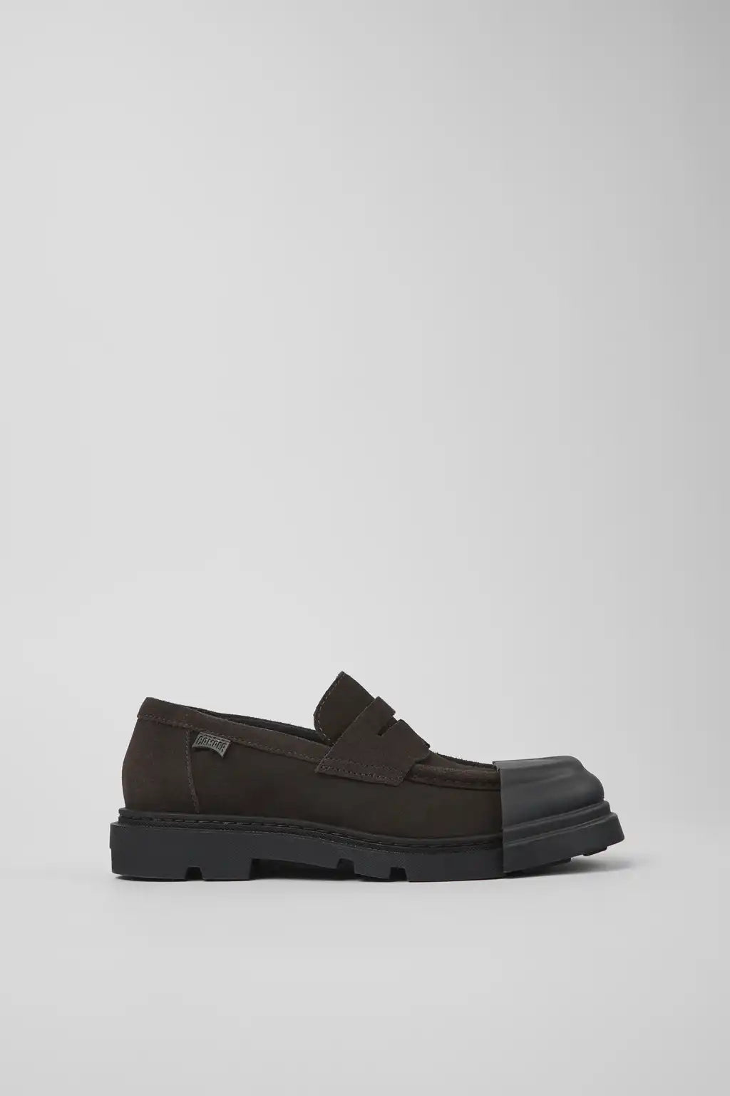 Junction Black Leather Moccasins for Women.