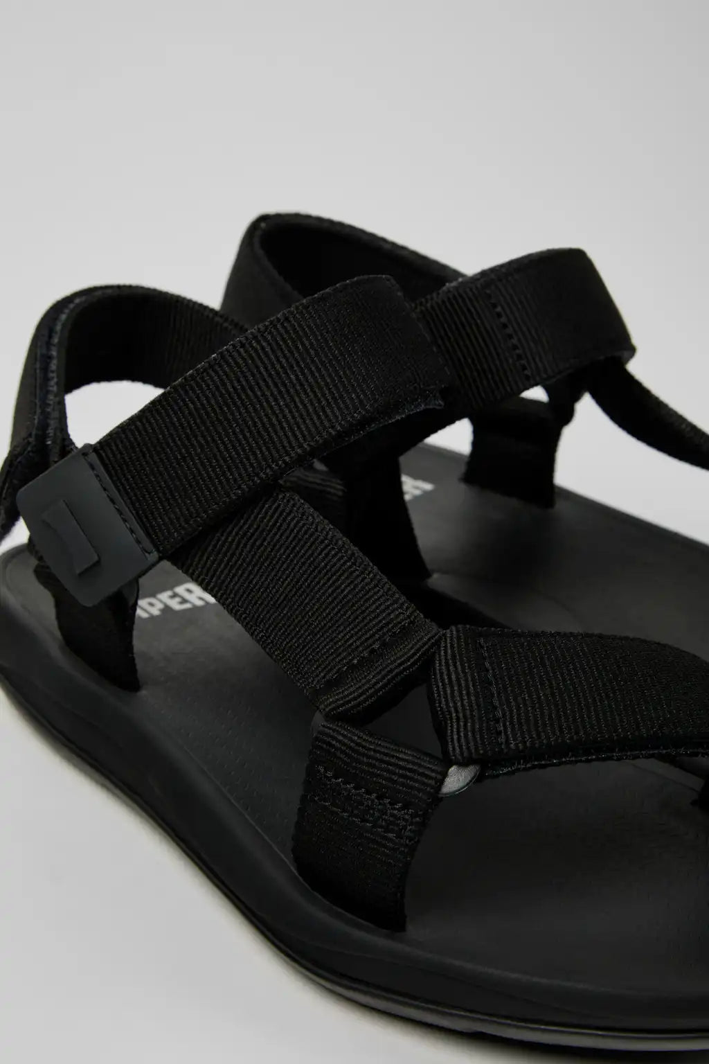Match Blue Textile Sandals for Men.