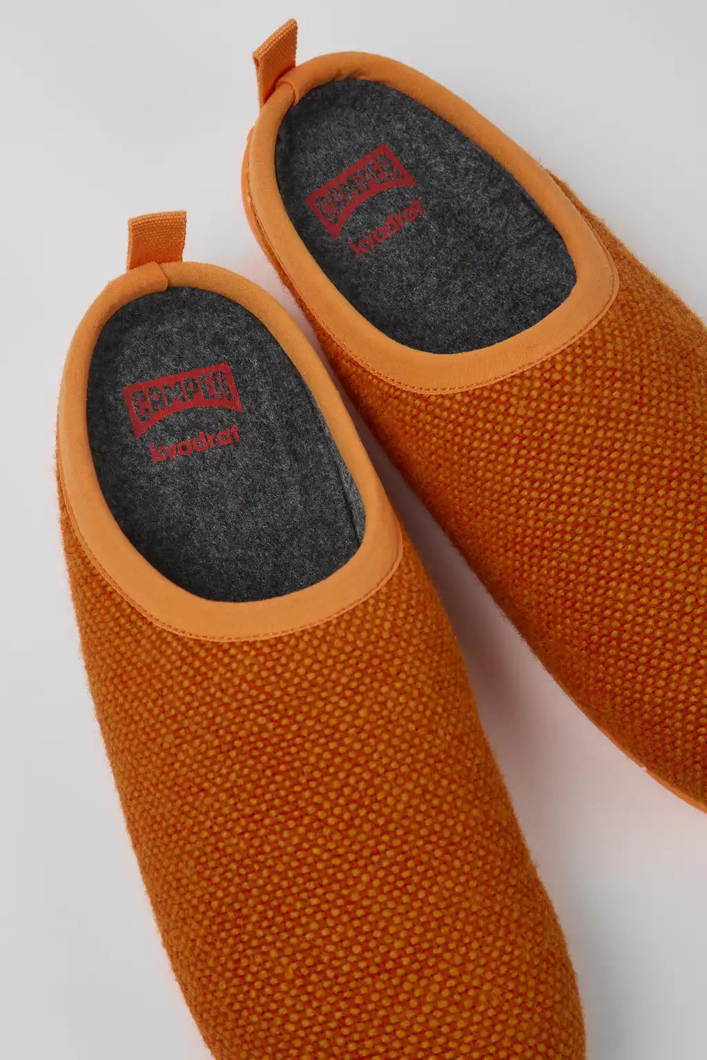 Wabi Gray Textile Slippers for Women.