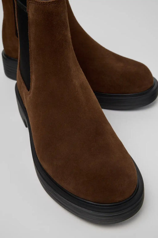 Dean Brown Suede Ankle Boots for Women.