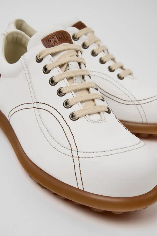 Twins White Leather Shoes for Men.