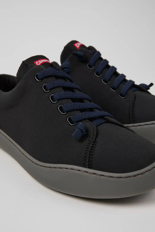 Peu Touring Black Textile Sneakers for Men.