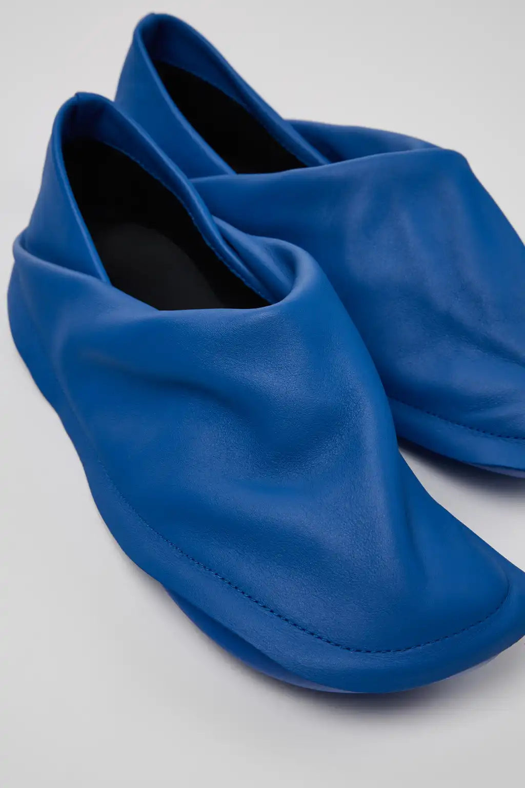 Camper x ISSEY MIYAKE - Peu Form Gray Leather Moccasins for Men.