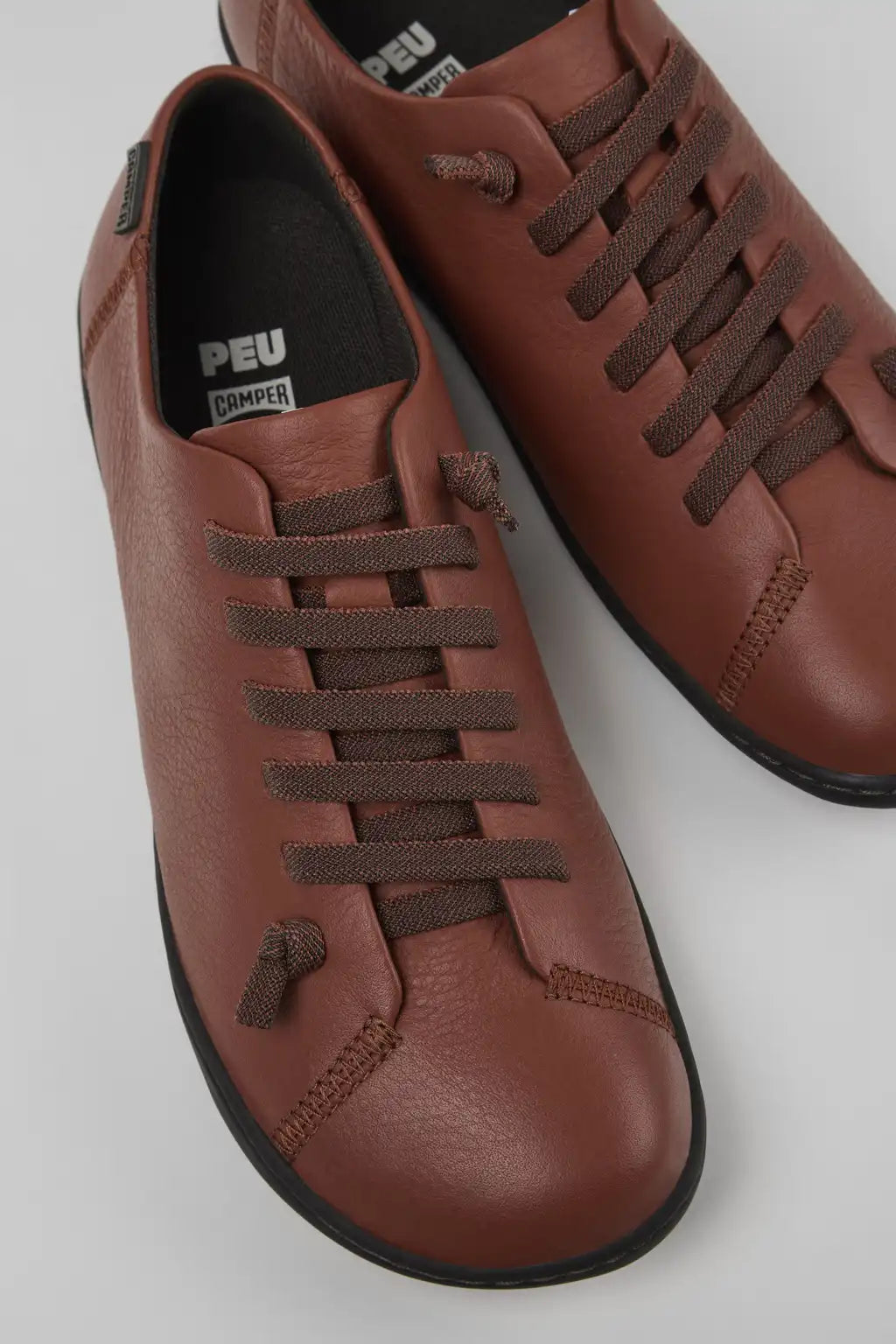 Peu Black Leather Shoes for Women.