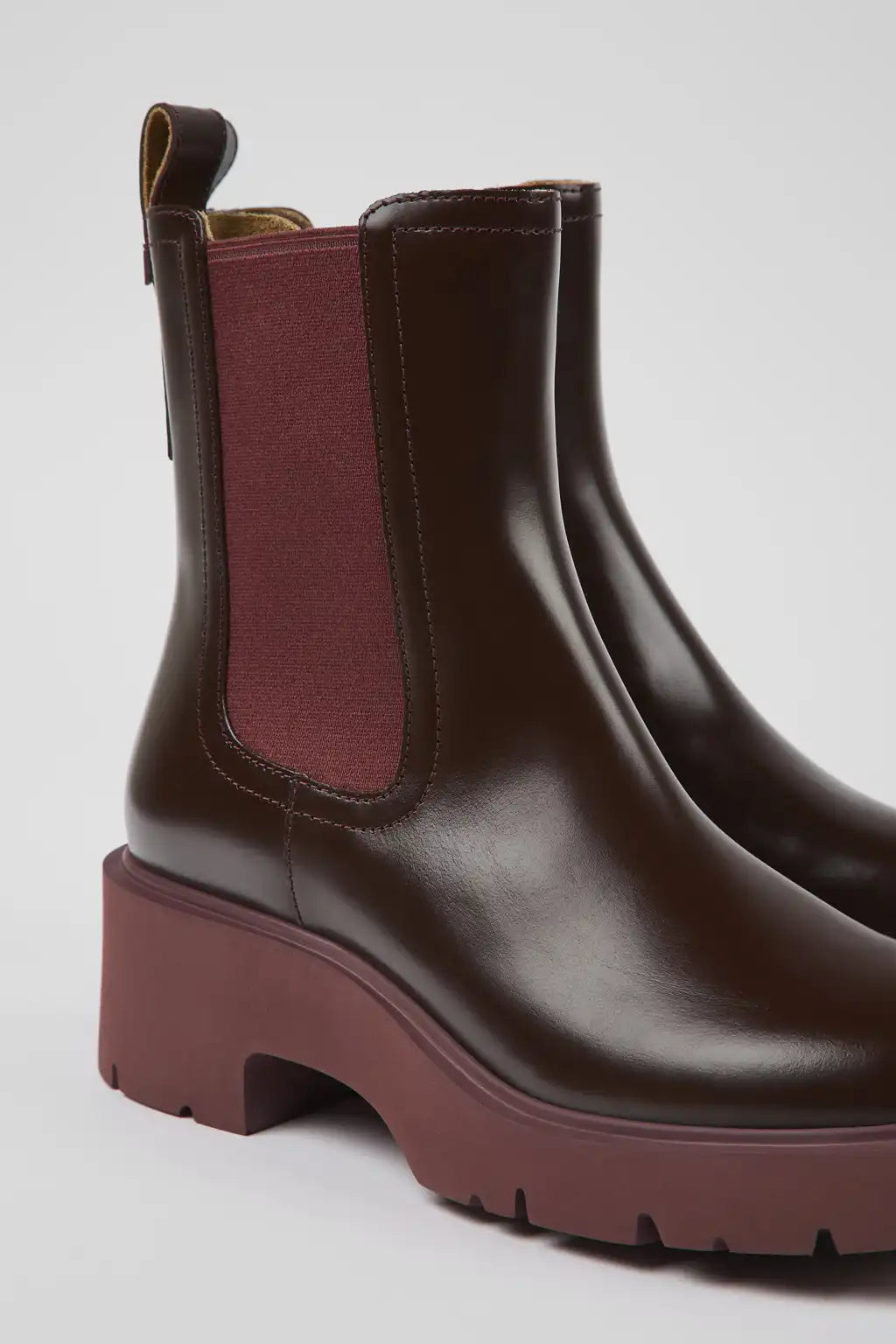 Milah Black leather boots for women