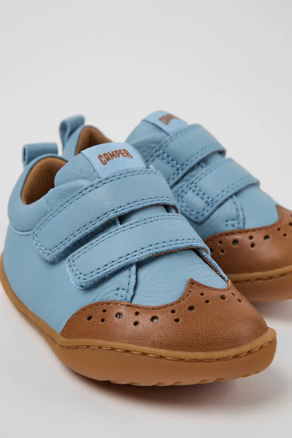 Peu Blue Leather Shoes for Children.