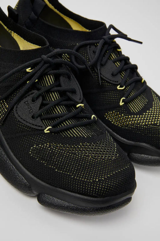 Karst Black textile sneakers for men