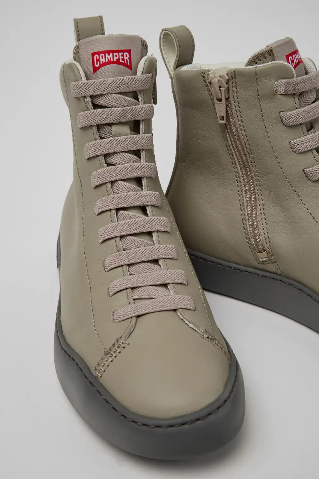 Peu Touring Black Leather Ankle Boots for Women.
