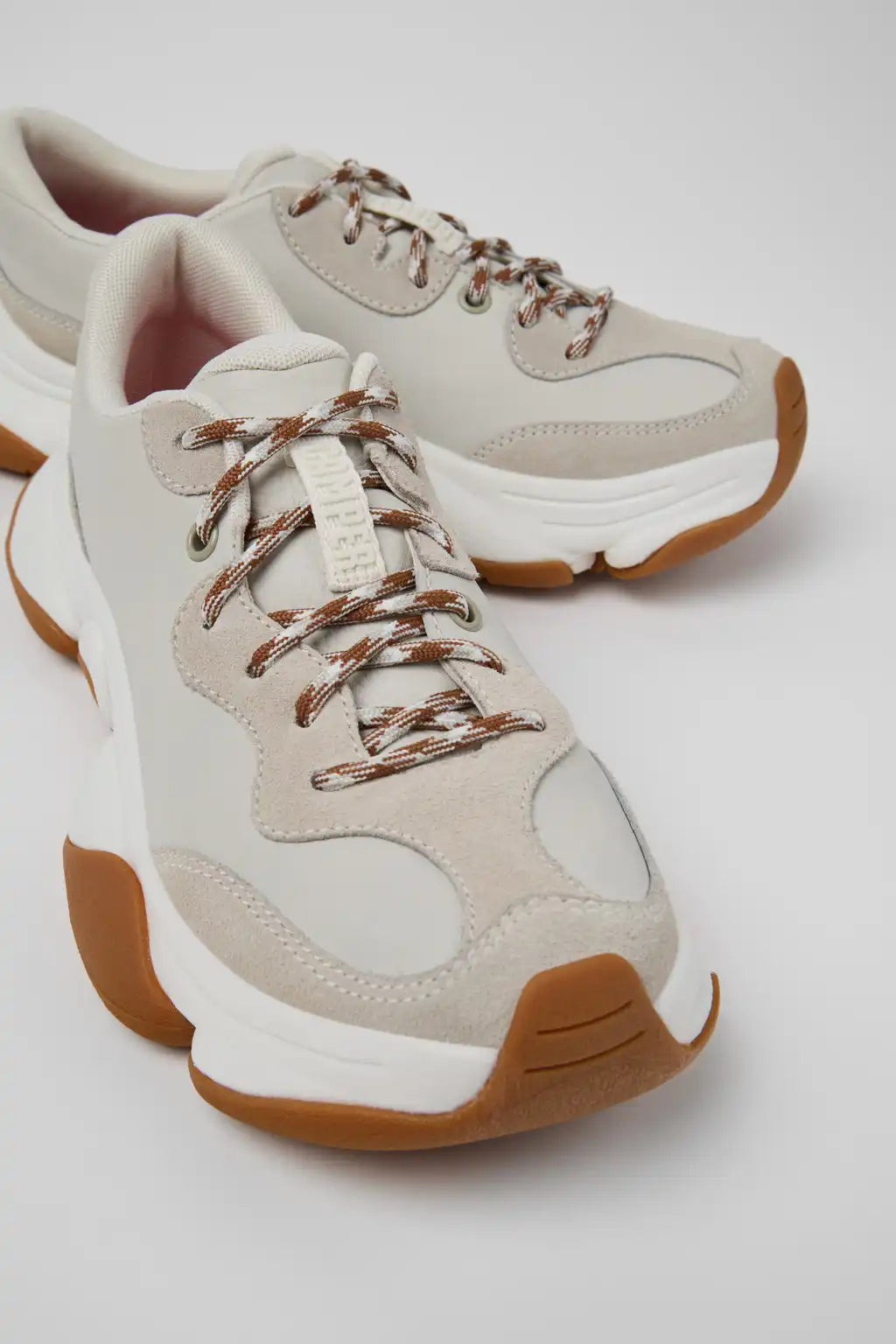 Twins Multicolor Leather and Nubuck Sneakers for Women.