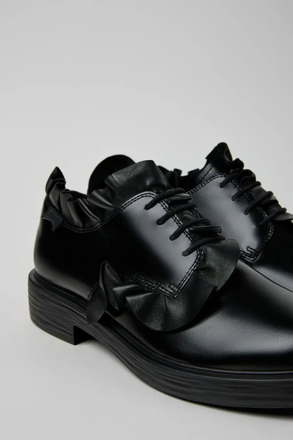 Dean Black Leather Shoes for Men.