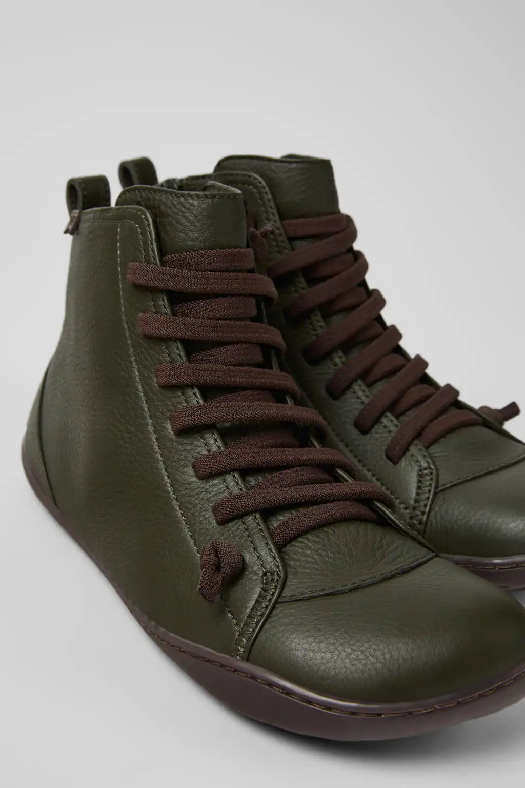 Peu Burgundy Suede Ankle Boots for Women.
