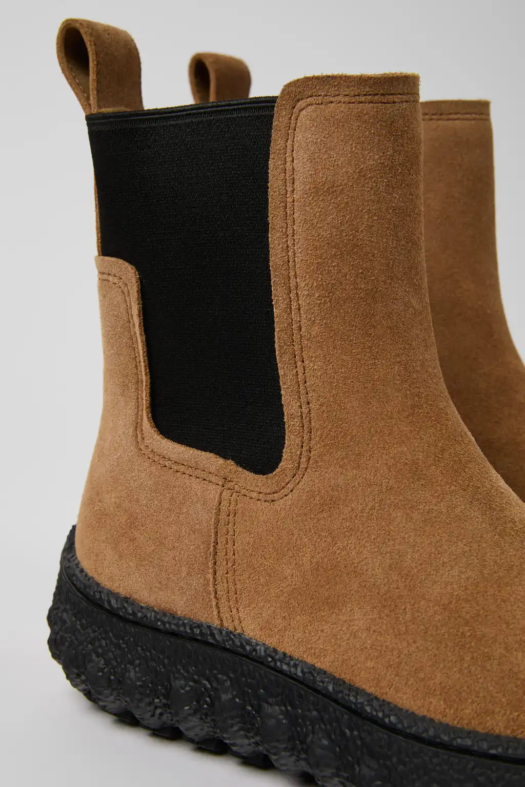 Ground Black Leather Ankle Boots for Women.