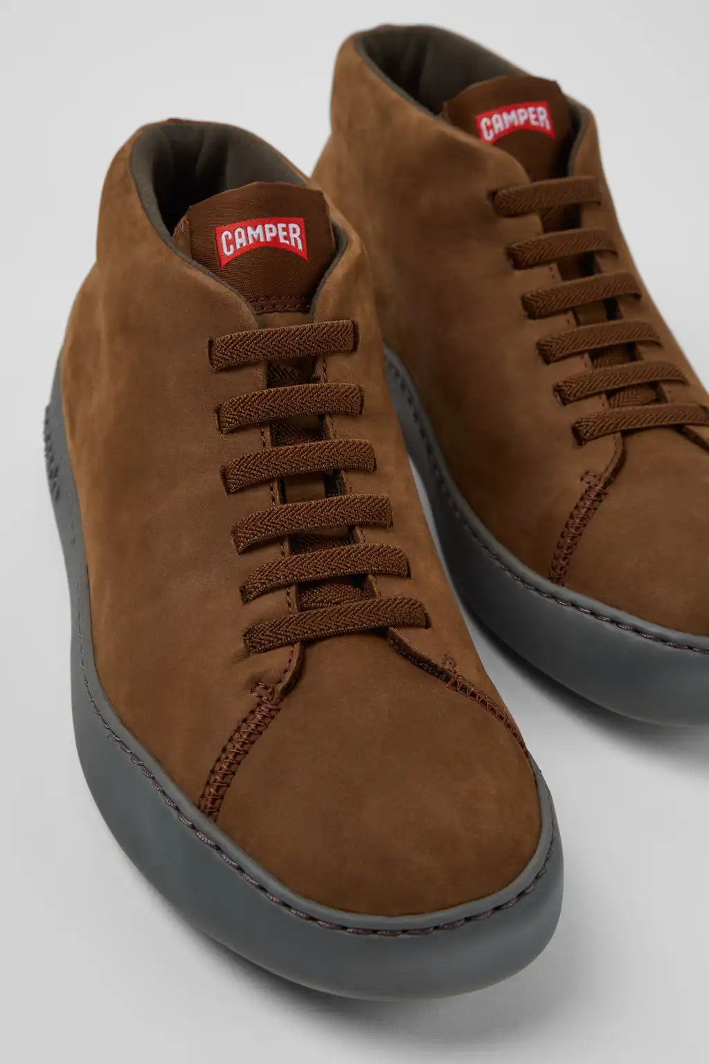Peu Touring Black Leather Sneakers for Men.