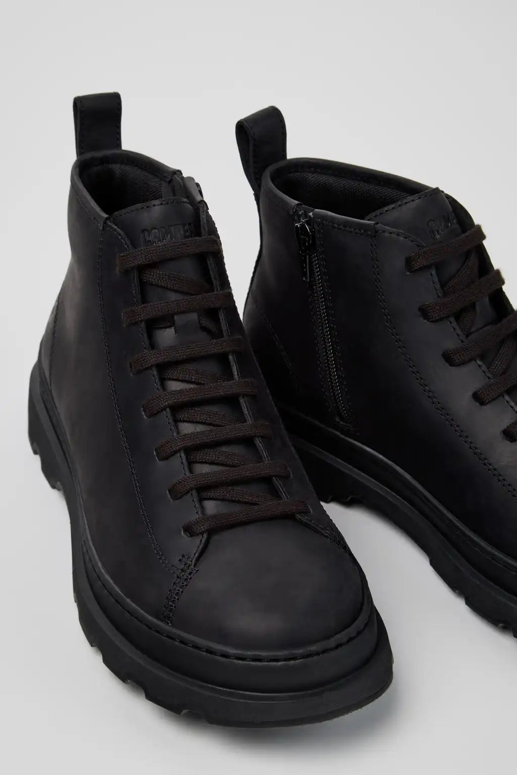 Brutus+ Green Nubuck Ankle Boots for Men.