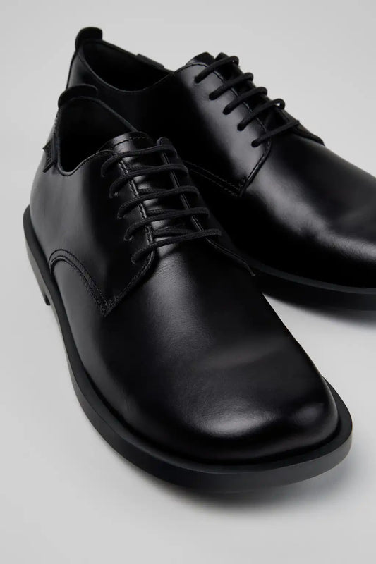 Don Black Leather Shoes for Men.