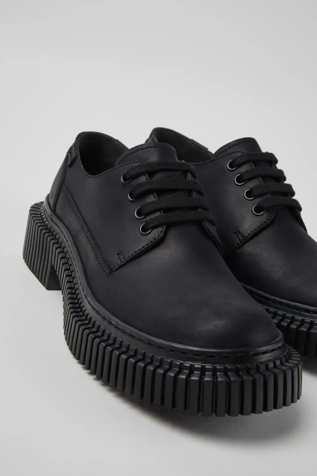 Pix Berlin Black Nubuck Shoes for Women.
