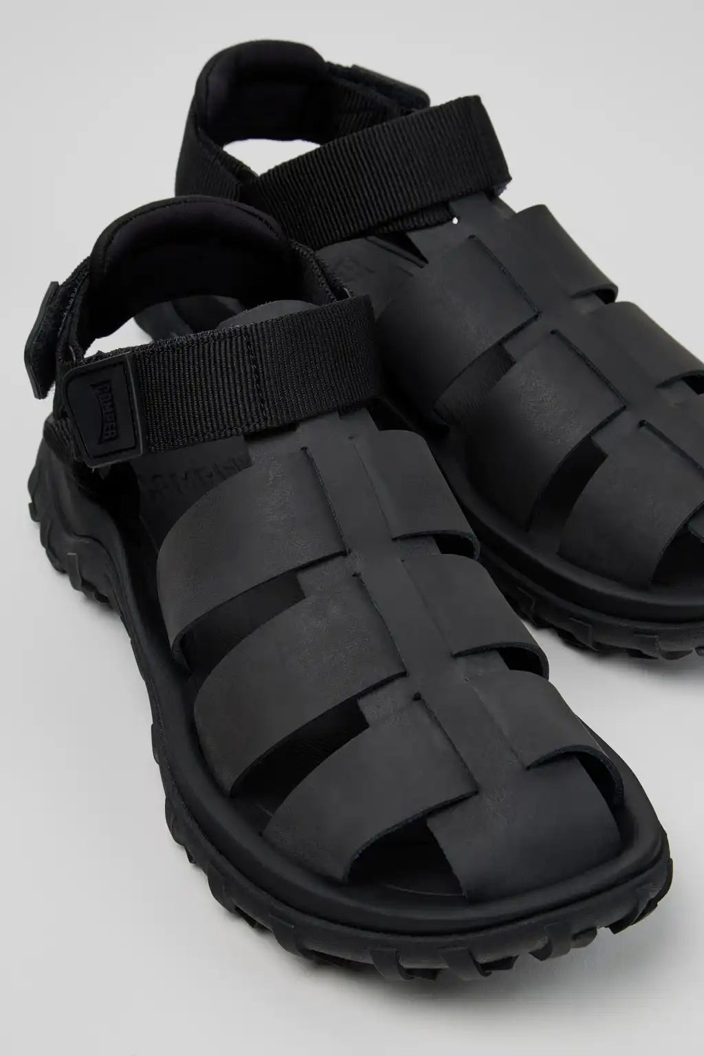 Drift Trail Sandal Brown Leather and Textile Sandals for Men.