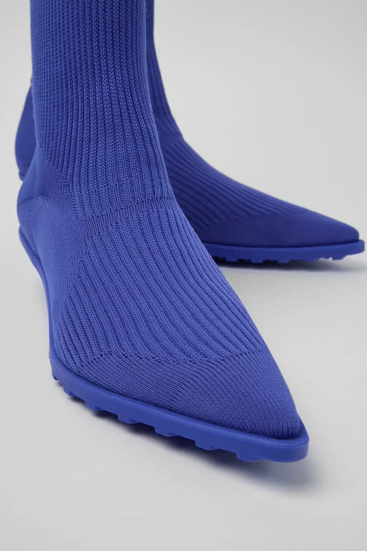 Camper x ISSEY MIYAKE - Anna Blue TENCEL Lyocell and Recycled Engineered Materials Ankle Boots for Women.