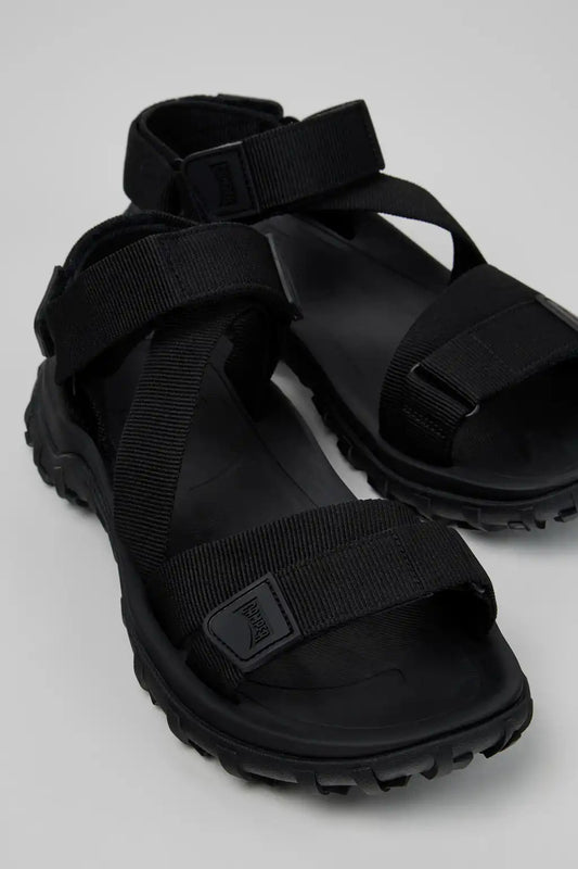 Drift Trail Sandal Black Textile Sandals for Men.