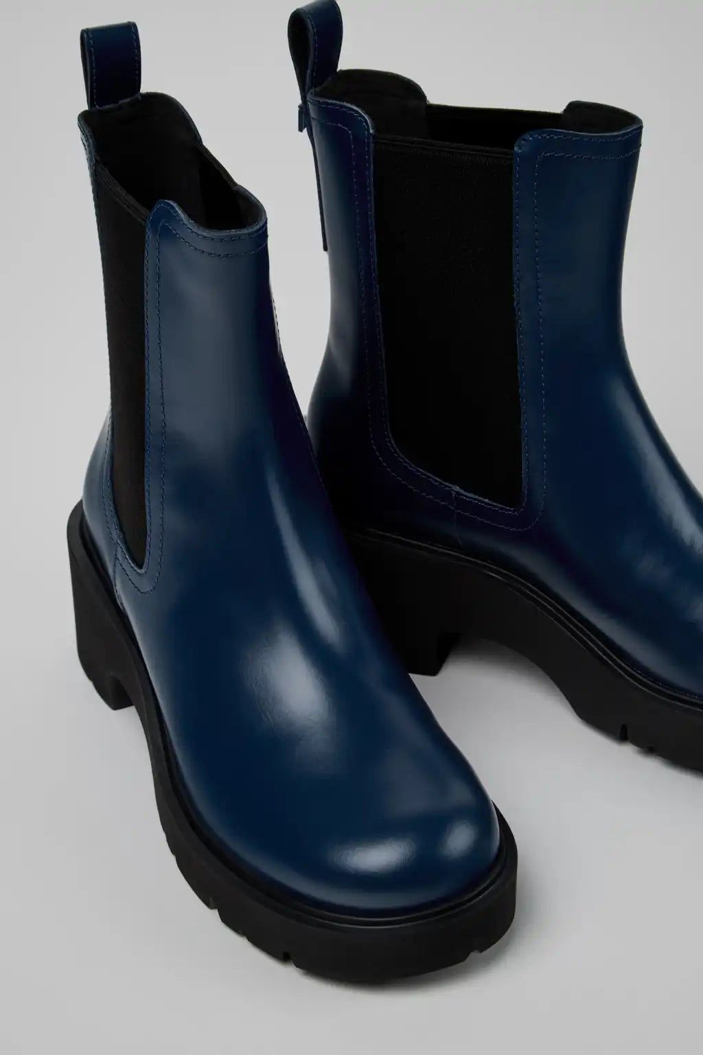 Milah Black leather boots for women