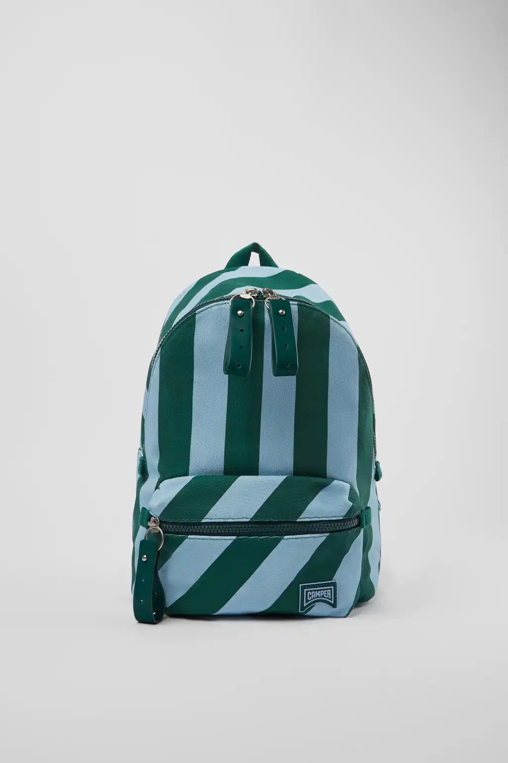 Ado Small blue and green recycled cotton backpack