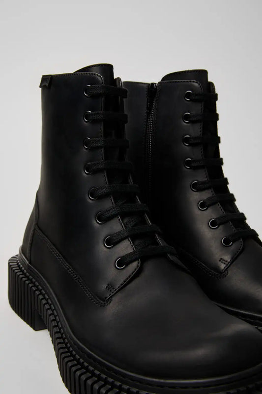 Pix Berlin Black Nubuck Ankle Boots for Men.