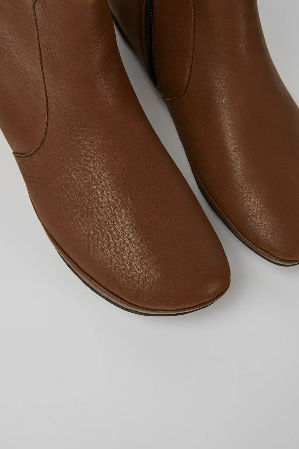 Right Nina Black Leather Ankle Boots for Women.