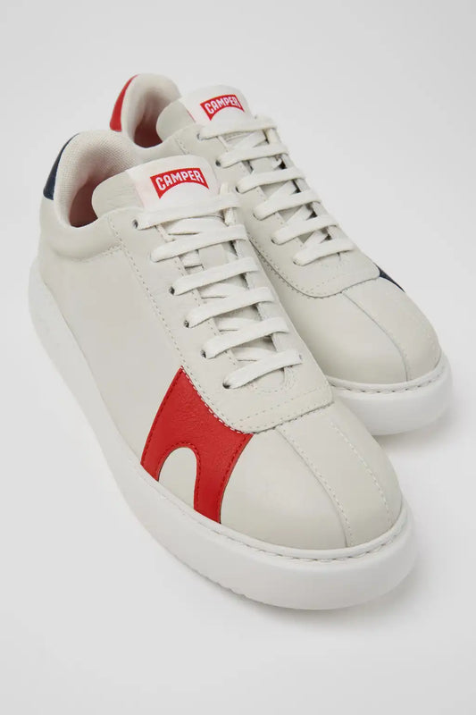 Twins Multicolor Non-Dyed Leather Sneakers for Women.