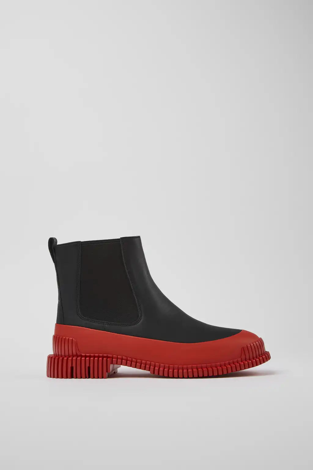 Pix Black Leather Ankle Boots for Women.