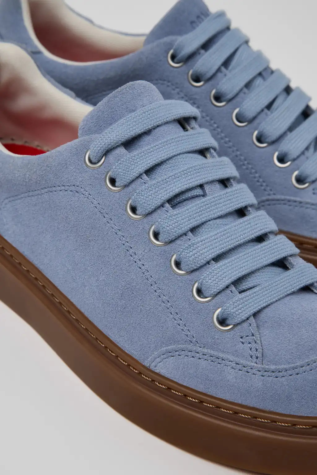 Runner Twentyfive Blue Suede Sneakers for Women.