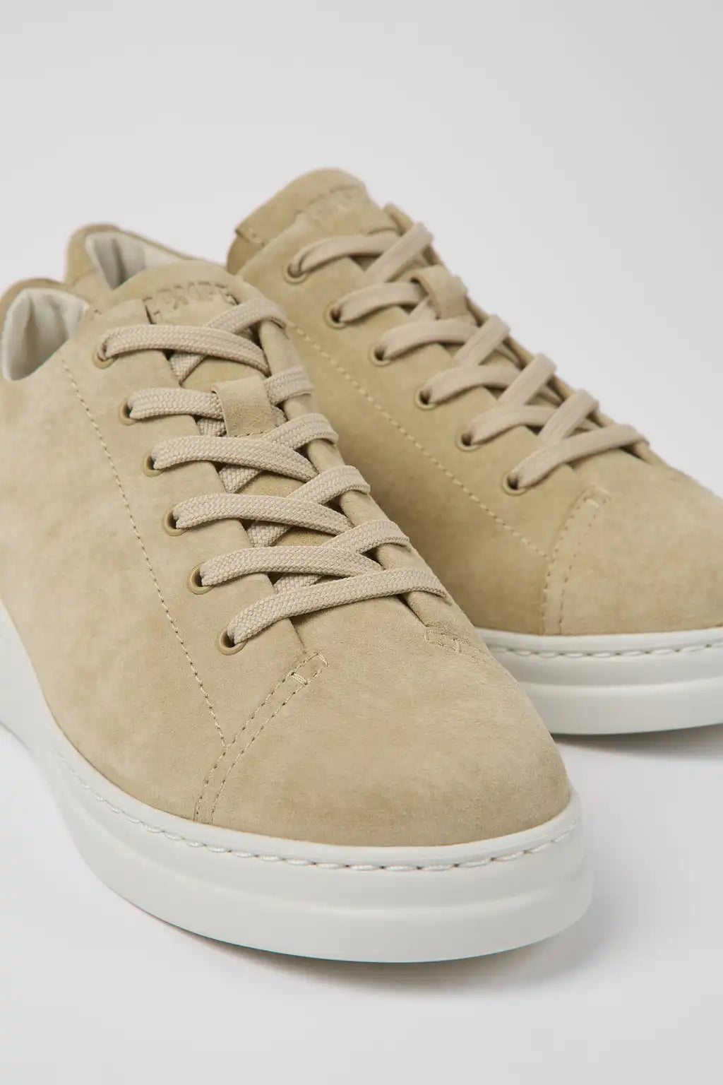 Runner Up White Leather Sneakers for Women.