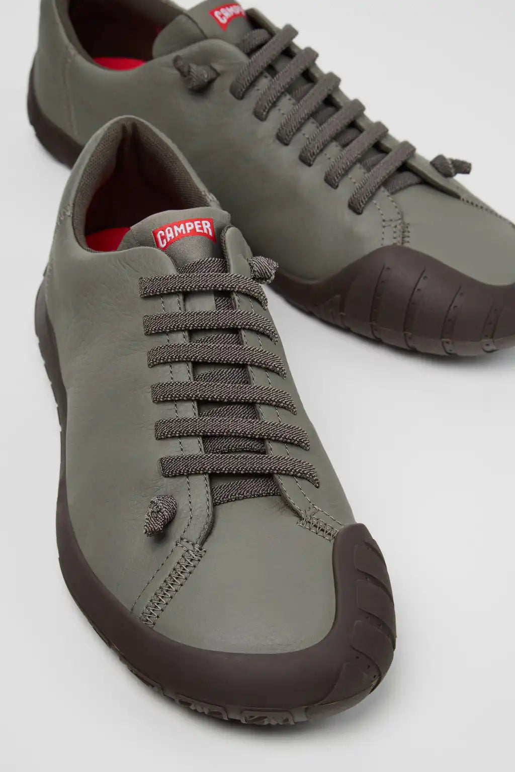 Peu Path+ Brown Leather Shoes for Men.