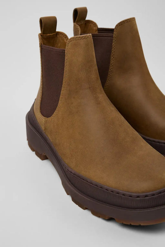 Brutus Trek MICHELIN Brown nubuck ankle boots for women