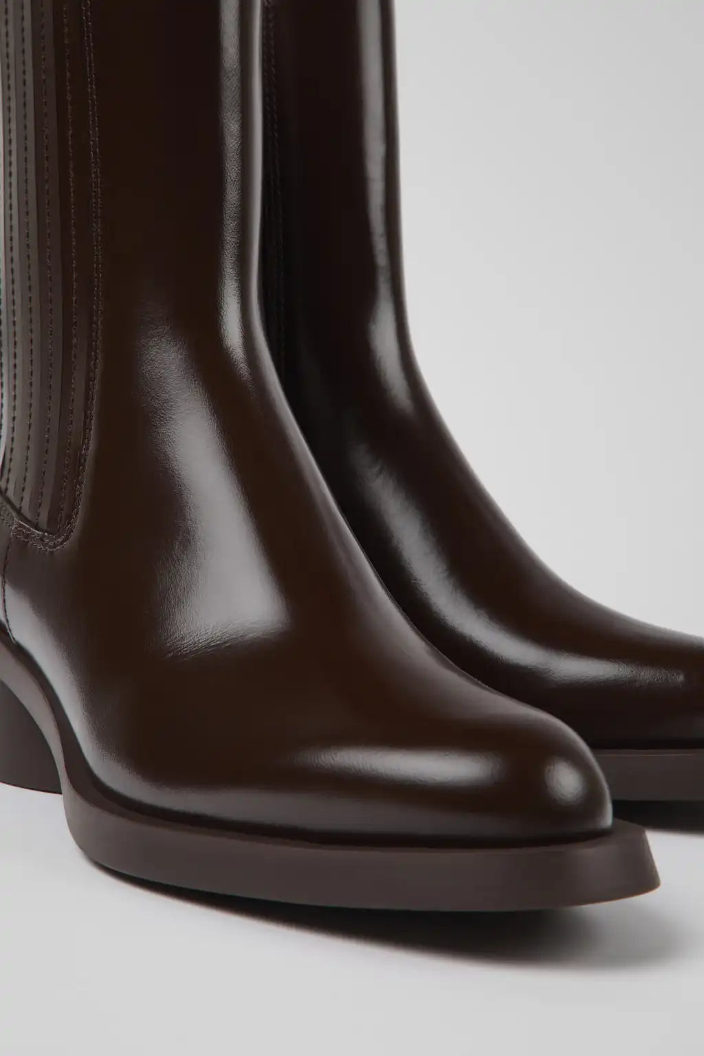 Bonnie Red leather boots for women